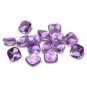 Certified Natural Amethyst AAA Quality 11 mm Faceted Cushion 5 pcs lot loose gemstone