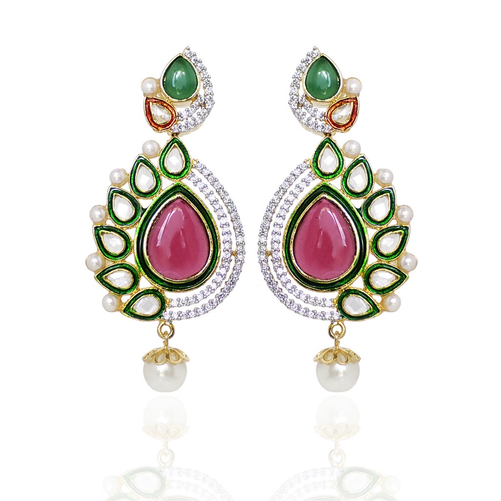 Beautiful Designer Brass Earring