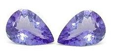 Certified Natural Tanzanite A Quality 4x3 mm Faceted Pear 10 pcs lot loose gemstone
