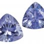 Certified Natural Tanzanite AA Quality 3.5 mm Faceted Trillion 100 pcs lot loose gemstone