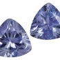 Certified Natural Tanzanite AA Quality 4.5 mm Faceted Trillion 10 pcs lot loose gemstone