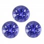 Certified Natural Tanzanite AAA Quality 4.5 mm Faceted Round 10 pcs lot loose gemstone