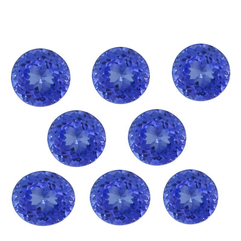 Certified Natural Tanzanite AAA Quality 4.5 mm Faceted Round 50 pcs lot loose gemstone