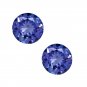 Certified Natural Tanzanite AAA Quality 7 mm Faceted Round 2 pcs pair loose gemstone