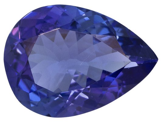 Certified Natural Tanzanite AAA Quality 8x6 mm Faceted Pear 1 pc loose gemstone