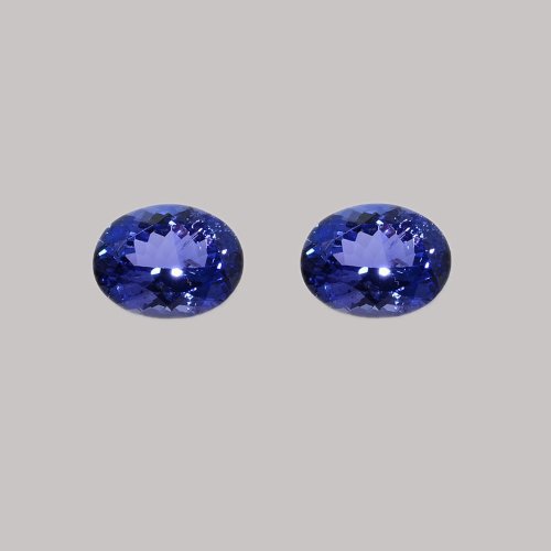 Certified Natural Tanzanite AAA Quality 5x4 mm Faceted Oval 5 pcs lot loose gemstone