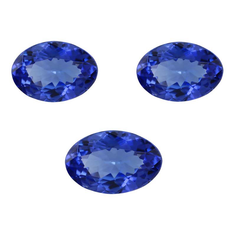 Certified Natural Tanzanite AAA Quality 6x4 mm Faceted Oval 5 pcs lot loose gemstone