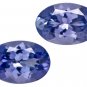 Certified Natural Tanzanite AAA Quality 7x5 mm Faceted Oval 2 pcs pair loose gemstone