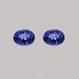 Certified Natural Tanzanite AAA Quality 8x6 mm Faceted Oval 2 pcs pair loose gemstone