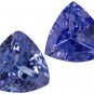 Certified Natural Tanzanite AAA Quality 4 mm Faceted Trillion 50 pcs lot loose gemstone