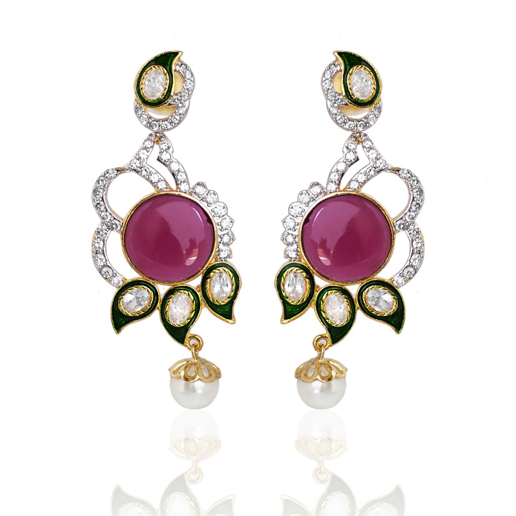Beautiful Designer Brass Earring