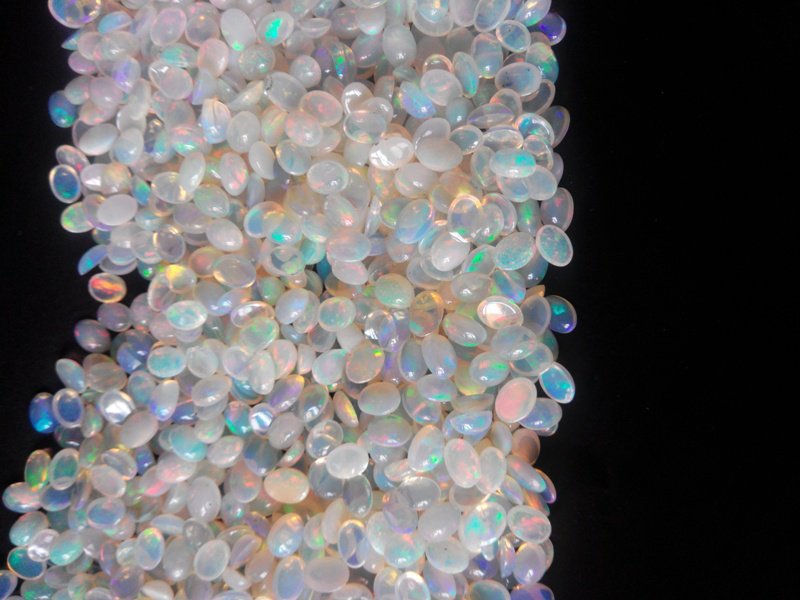 Certified Natural Ethiopian Opal AAA Quality loose Gemstone 6x8 mm Cabochon Oval 10 pieces lot