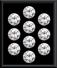 Heart And Arrow Cut White Cubic Zircon AAA Quality 1.5 mm Faceted Round 1000 pcs Lot loose gemstone