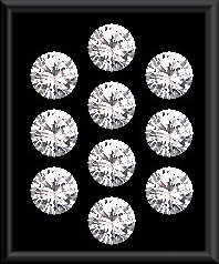 Heart And Arrow Cut White Cubic Zircon AAA Quality 1.9 mm Faceted Round 1000 pcs Lot loose gemstone