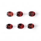 Certified Natural Garnet AAA Quality 9x7 mm Faceted Oval Shape 40 pcs lot loose gemstone