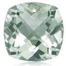 Certified Natural Green Amethyst AAA Quality 11 mm Faceted Cushion 20 pcs lot loose gemstone