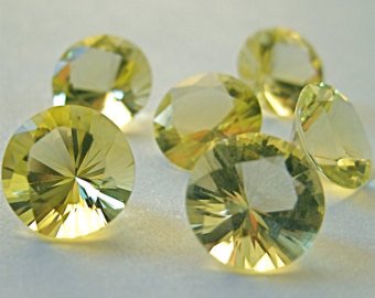 Certified Natural Lemon Quartz AAA Quality 1.5 mm Faceted Round 100 pcs lot loose gemstone