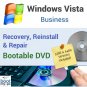 Windows Vista Business - Reinstall, Repair & Recovery - 32 & 64 bit DVD SP2