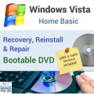 Windows Vista Home Basic - Reinstall, Repair & Recovery - 32 & 64 bit DVD SP2