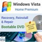 Windows Vista Home Premium - Reinstall, Repair & Recovery - 32 & 64 bit DVD SP2