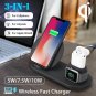 Qi Wireless Charger Dock Station for Apple Watch 1-4 For iPhone XR XS Max For Samsung S9 For AirPods