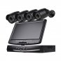 4 Ch Security System 10.1 inch LCD 1080N AHD DVR 4×1.0MP Weatherproof Cameras Night Vision