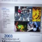 2003 Harris Directory of Mississippi Manufact by Carlsen, Frances L. (Editor)