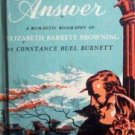 The Silver Answer Constance B Burnett (HB 1955 G)*