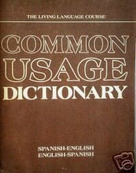 Common Usage Dictionary Spanish - English (SC 1968 G)
