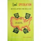 Land Speculation An Evaluation and Analysis-Oppenheimer