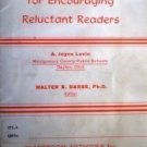 Classroom Activities Encouraging Reluctant Readers (SC*