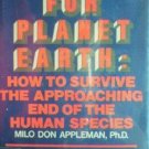 Epitaph for Planet Earth by Milo Appleman (HB 1982 G) *