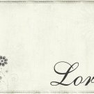 Personalized Antique Flower Monogram Note Cards
