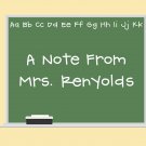 Personalized Chalkboard Note Cards for Teachers