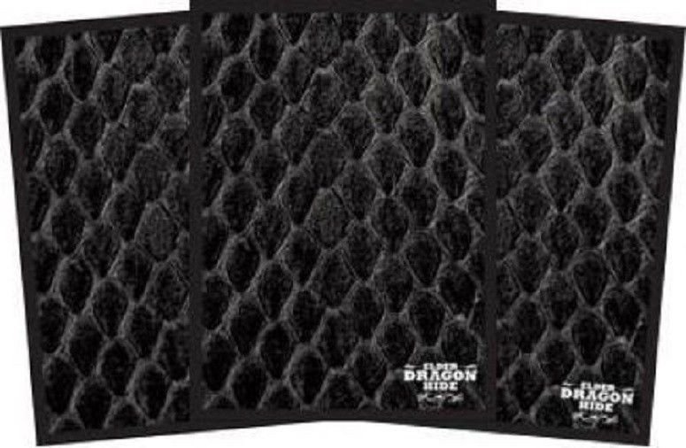 100 LEGION SUPPLIES ELDER DRAGON SCALES *BLACK* DECK PROTECTOR CARD SLEEVES MTG