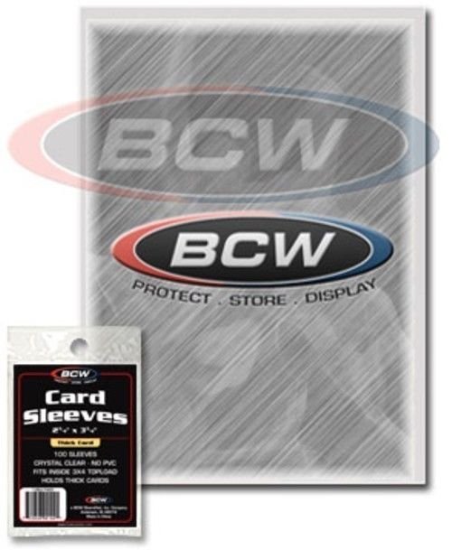 BCW 200 Thick card penny sleeves baseball football
