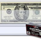 50 Toploaders Currency 6.5x3 BCW Regular Bill Protector Storage Sleeve Holder