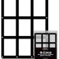 2 BCW 9 Baseball Trading Card Screwdown Holders w/ Black Border frame protector