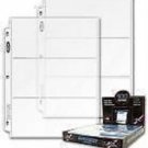 (5) LARGE BILL PAPER CURRENCY BCW 3 POCKET ALBUM PAGES