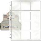 25 BCW Vinyl 12-Pocket 2-5/8x2-5/8 Storage Pages