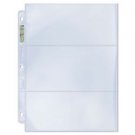 10 Ultra Pro 3 Pocket Currency or Coupon Pages Sheets Holders