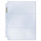 25 Ultra Pro 3 Pocket Currency Coupon Page Sheet Holder