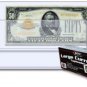 300 BCW Large Older Dollar Bill Currency Topload Holders hard plastic protectors