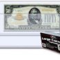 300 BCW Large Older Dollar Bill Currency Topload Holders hard plastic protectors