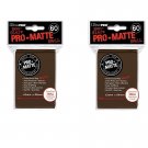 (600x) Ultra Pro BROWN Pro-Matte SMALL YUGI Deck Protector Sleeves