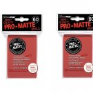 (360x) Ultra Pro RED Pro-Matte SMALL YUGI Deck Protector Sleeves