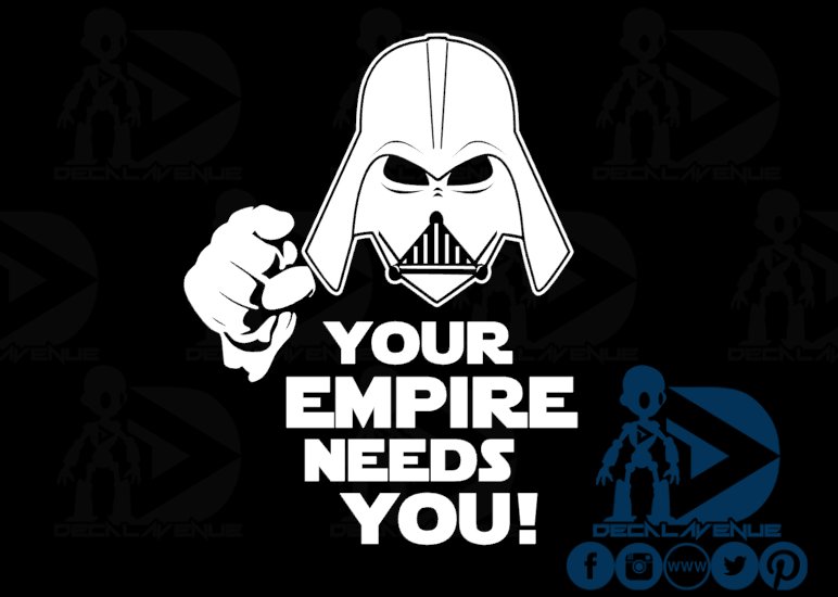 Star Wars Your Empire Needs You Darth Vader Decal Sticker