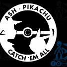 Pokemon Ash and Pikachu Catch Em All Decal Sticker