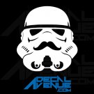 Star Wars Stormtrooper Helmet Mustache Decal Sticker