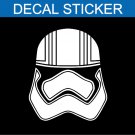 Star Wars Captain Phasma Helmet Decal Sticker